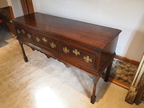 DRESSER SIDEBOARD STUNNING GEORGE II OAK ORIGINAL BRASSES C1750 - ADDITIONAL PHOTO 4