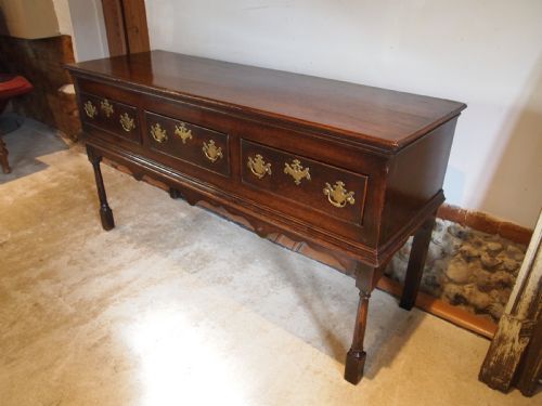 DRESSER SIDEBOARD STUNNING GEORGE II OAK ORIGINAL BRASSES C1750 - ADDITIONAL PHOTO 7