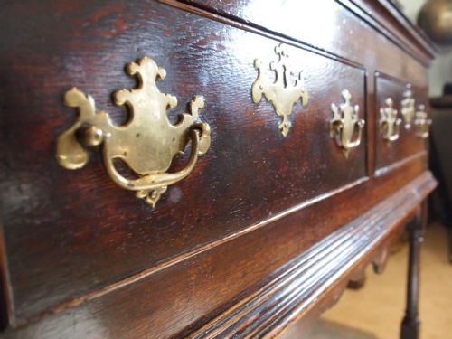 DRESSER SIDEBOARD STUNNING GEORGE II OAK ORIGINAL BRASSES C1750 - ADDITIONAL PHOTO 15