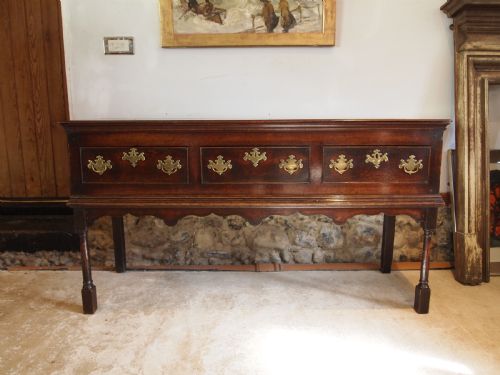 DRESSER SIDEBOARD STUNNING GEORGE II OAK ORIGINAL BRASSES C1750 - ADDITIONAL PHOTO 17