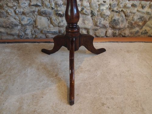 TABLE VERY RARE GEORGE II ELM WINE SIDE LAMP C1740 - ADDITIONAL PHOTO 4