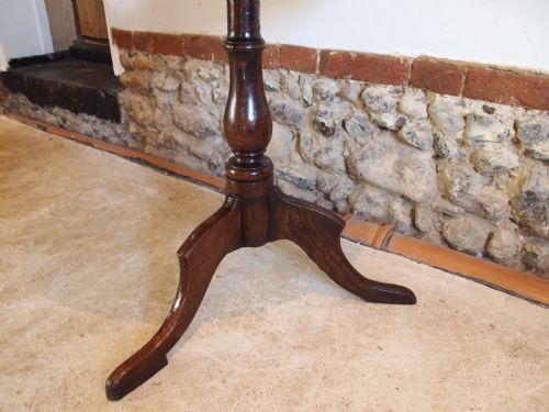 TABLE VERY RARE GEORGE II ELM WINE SIDE LAMP C1740 - ADDITIONAL PHOTO 7