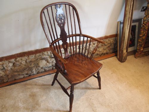 CHAIR VICTORIAN WINDSOR ASH ELM C1840 - ADDITIONAL PHOTO 8