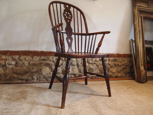 CHAIR VICTORIAN WINDSOR ASH ELM C1840 - ADDITIONAL PHOTO 10