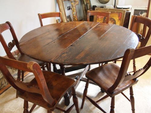TABLE RARE WELSH OAK 17TH CENTURY DROP LEAF C1680 - ADDITIONAL PHOTO 8