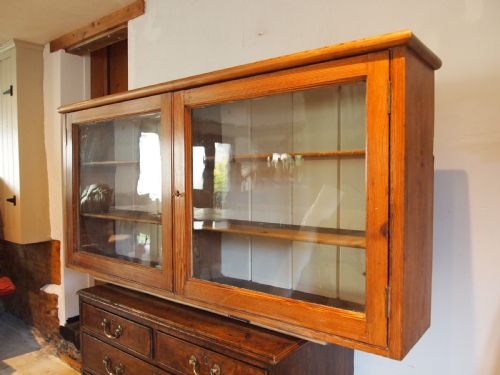 CUPBOARD CABINET VICTORIAN PITCH PINE COUNTRY HOUSE WALL C1860 - ADDITIONAL PHOTO 2