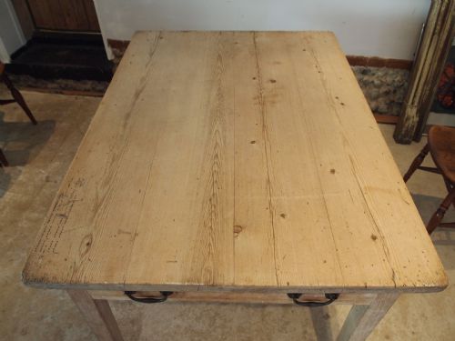 TABLE VICTORIAN OAK AND PINE REFECTORY FARMHOUSE DINING C1880 - ADDITIONAL PHOTO 3