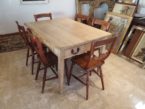 TABLE VICTORIAN OAK AND PINE REFECTORY FARMHOUSE DINING C1880 - ADDITIONAL PHOTO 6