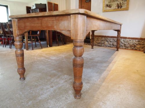 TABLE REFECTORY FARMHOUSE DINING VICTORIAN SCRUB TOP C1890 - ADDITIONAL PHOTO 3