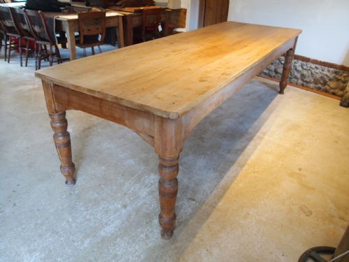 TABLE REFECTORY FARMHOUSE DINING VICTORIAN SCRUB TOP C1890 - ADDITIONAL PHOTO 4