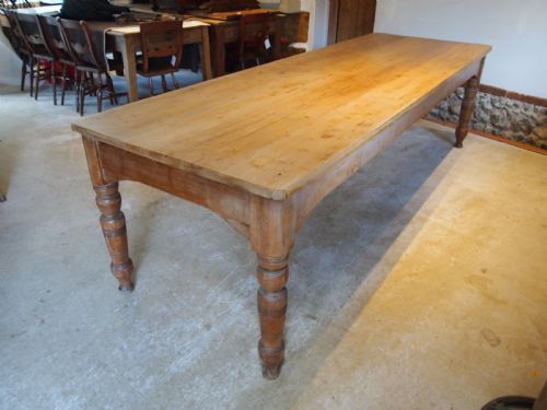TABLE REFECTORY FARMHOUSE DINING VICTORIAN SCRUB TOP C1890 - ADDITIONAL PHOTO 10