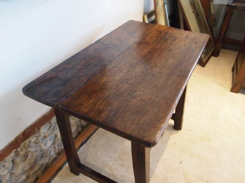 TABLE STUNNING RARE SPANISH WALNUT 18TH CENTURY SIDE HALL LAMP C1750 - ADDITIONAL PHOTO 1