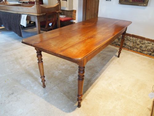TABLE STUNNING FRENCH CHERRY REFECTORY FARMHOUSE DINING EXTENDING C1870 - ADDITIONAL PHOTO 10