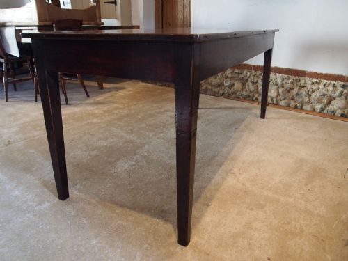 TABLE RARE SINGLE PLANK WALNUT FRENCH REFECTORY DINING TABLE C1840 - ADDITIONAL PHOTO 10