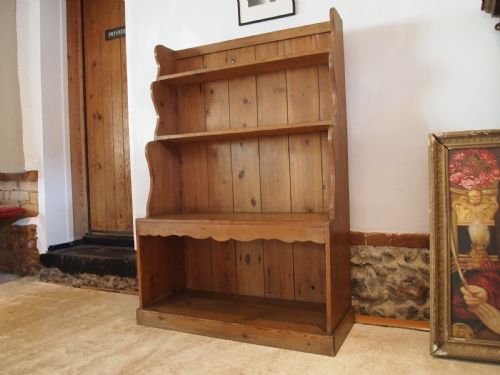 bookcase wonderful edwardian pine waterfall bookcase c1910 - CATEGORY: ANTIQUE BOOKCASES - DATED EDWARDIAN