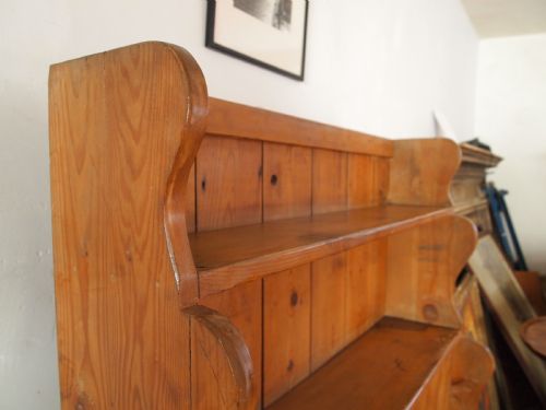 BOOKCASE WONDERFUL EDWARDIAN PINE WATERFALL BOOKCASE C1910 - ADDITIONAL PHOTO 5