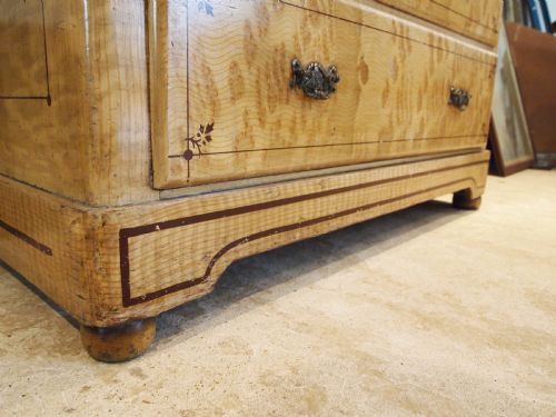 CHEST OF DRAWERS VICTORIAN PINE ORIGINAL PAINT C1870 - ADDITIONAL PHOTO 1