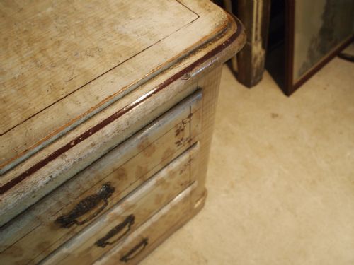 CHEST OF DRAWERS VICTORIAN PINE ORIGINAL PAINT C1870 - ADDITIONAL PHOTO 9