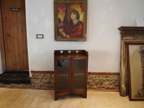 BOOKCASE DISPLAY ARTS AND CRAFTS OAK C1900 - ADDITIONAL PHOTO 6