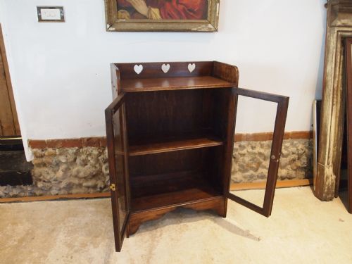 BOOKCASE DISPLAY ARTS AND CRAFTS OAK C1900 - ADDITIONAL PHOTO 9