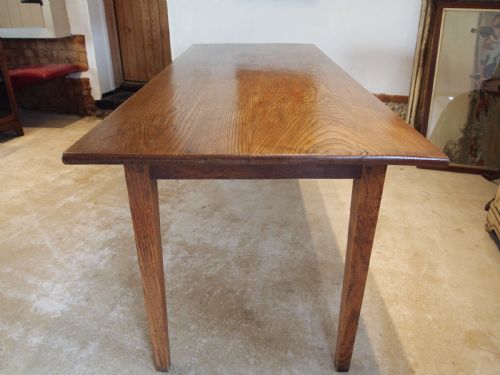 TABLE RARE ENGLISH ASH REFECTORY FARMHOUSE DINING C1840 - ADDITIONAL PHOTO 6