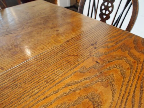 TABLE RARE ENGLISH ASH REFECTORY FARMHOUSE DINING C1840 - ADDITIONAL PHOTO 9