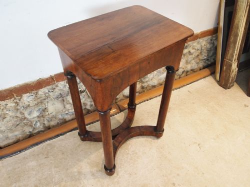 TABLE FINE ROSEWOOD LAMP HALL WORK SIDE C1840 - ADDITIONAL PHOTO 1