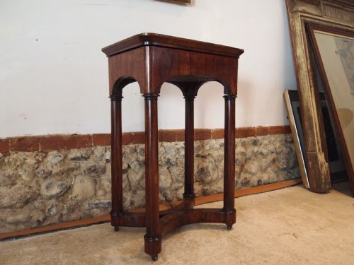 TABLE FINE ROSEWOOD LAMP HALL WORK SIDE C1840 - ADDITIONAL PHOTO 2