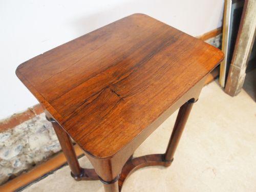 TABLE FINE ROSEWOOD LAMP HALL WORK SIDE C1840 - ADDITIONAL PHOTO 6