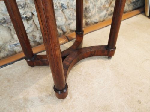 TABLE FINE ROSEWOOD LAMP HALL WORK SIDE C1840 - ADDITIONAL PHOTO 7