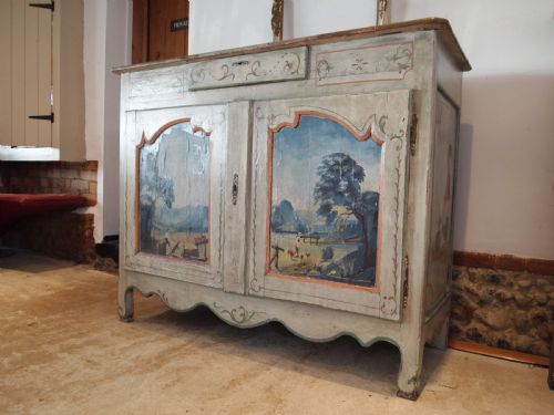 CUPBOARD DRESSER RARE FRENCH CHESTNUT ORIGINAL PAINT C1780 - ADDITIONAL PHOTO 3