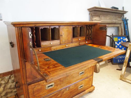 CHEST OF DRAWERS STUNNING VICTORIAN MILITARY CAMPAIGN CAMPHOR C1860 - ADDITIONAL PHOTO 12