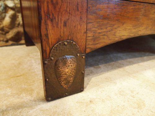 SIDEBOARD DRESSER OUTSTANDING ARTS AND CRAFTS OAK WOLFE AND HOLLANDER C1900 - ADDITIONAL PHOTO 6