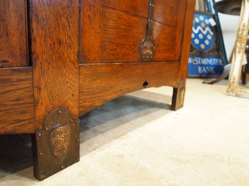 SIDEBOARD DRESSER OUTSTANDING ARTS AND CRAFTS OAK WOLFE AND HOLLANDER C1900 - ADDITIONAL PHOTO 13