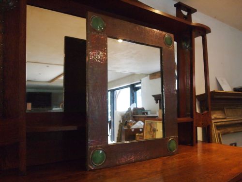 mirror rare large liberty and co copper william hair haseler c1900 - CATEGORY: ANTIQUE MIRRORS - DATED 1900