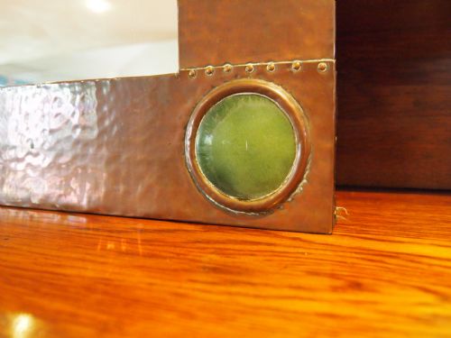 MIRROR RARE LARGE LIBERTY AND CO COPPER WILLIAM HAIR HASELER C1900 - ADDITIONAL PHOTO 9