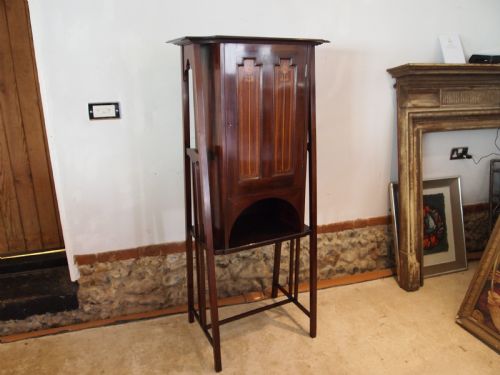 CABINET ARTS AND CRAFTS WALNUT ART NOUVEAU SHAPLAND AND PETTER C1900 - ADDITIONAL PHOTO 4