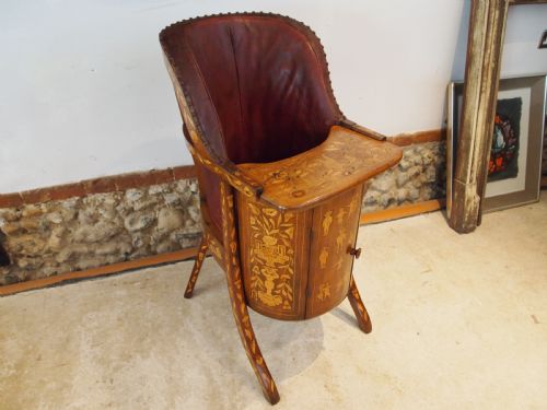 CHAIR VERY RARE DUTCH CHILDS HIGH CHAIR C1800 - ADDITIONAL PHOTO 4