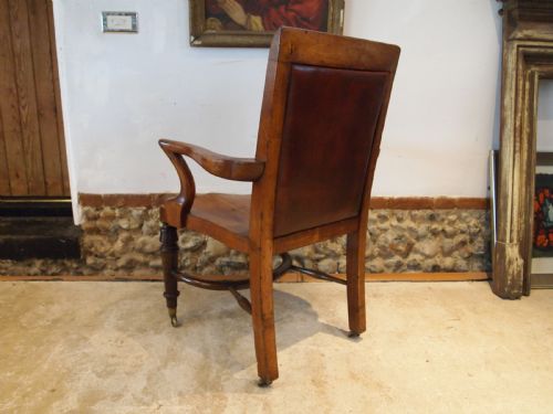 CHAIR STUNNING DESK LIBRARY VICTORIAN OAK T WILSON LONDON C1860 - ADDITIONAL PHOTO 3