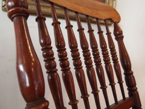 CHAIR JOHN SHADFORD VICTORIAN ROCKING CHAIR LINCOLNSHIRE C1860 - ADDITIONAL PHOTO 1