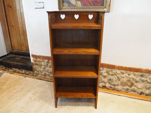 BOOKCASE RARE C F A VOYSEY DESIGN ARTS AND CRAFTS OAK C1900 - ADDITIONAL PHOTO 3