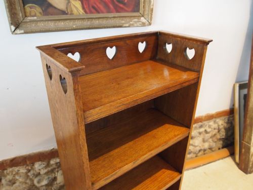 BOOKCASE RARE C F A VOYSEY DESIGN ARTS AND CRAFTS OAK C1900 - ADDITIONAL PHOTO 8