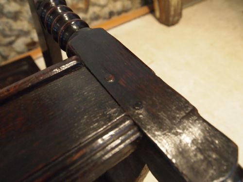 CHAIR STUNNING OAK WAINSCOT YORKSHIREDERBYSHIRE CHARLES II C1660 - ADDITIONAL PHOTO 9