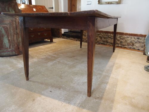 TABLE REFECTORY FARMHOUSE DINING RUSTIC FRENCH OAK AND BIRCH C1840 - ADDITIONAL PHOTO 10