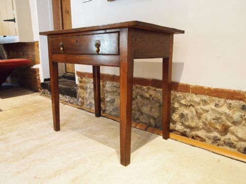 table side hall lamp george iii oak norfolksuffolk c1800 - CATEGORY: ANTIQUE TABLES - DATED GEORGIAN