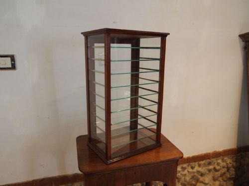 cabinet display collectors edwardian shop haberdashery mahogany c1900 - CATEGORY: ANTIQUE CABINETS - DATED 1900