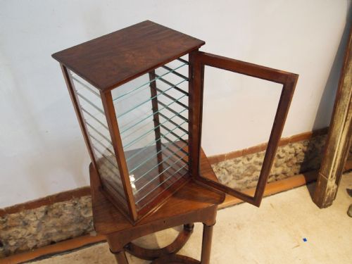 CABINET DISPLAY COLLECTORS EDWARDIAN SHOP HABERDASHERY MAHOGANY C1900 - ADDITIONAL PHOTO 2