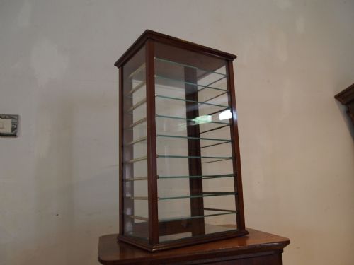 CABINET DISPLAY COLLECTORS EDWARDIAN SHOP HABERDASHERY MAHOGANY C1900 - ADDITIONAL PHOTO 4