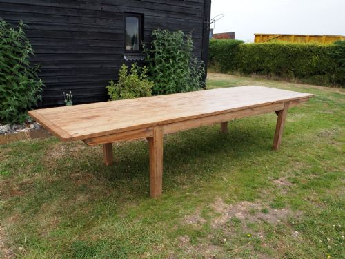 table huge edwardian refectory farmhouse dining c1900 - CATEGORY: ANTIQUE TABLES - DATED EDWARDIAN