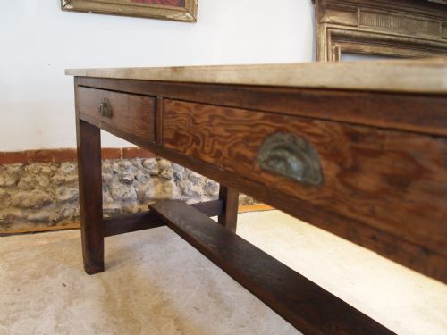 TABLE REFECTORY FARMHOUSE DINING VICTORIAN PINE AND SYCAMORE C1880 - ADDITIONAL PHOTO 2
